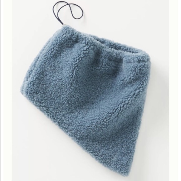 Anthropologie Blue Sherpa Snood - Picture 2 of 6